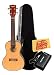 Kala KA-SC Solid Spruce Top Concert Ukulele Bundle with Hard Case, Cherub Tuner, and Polishing Cloth
