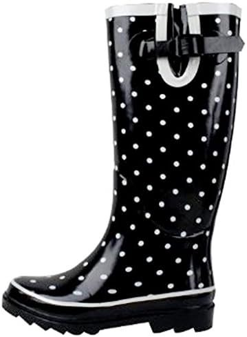 SunVille Women's Ditsy Dots Rubber Rainboot and GardenBoot