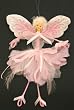 Pink feather air Fairy 6" Ornament