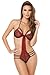 Rene Rofe Women's Strappy Lace Teddy