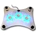 USB Powered Slim smart NoteBook Cooler Pad w/ 3 Built-in Flash LEDs for Laptop Computer