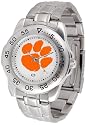 Clemson University Tigers Men's Stainless Steel Logo Watch