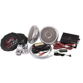 UNiQ Cycle Sounds Motorcycle Audio Speaker System - Low-profile Edition