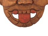 Handmade 'Blue Moon' Tribal Mask Wall Hanging (Thailand)