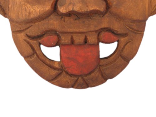 Handmade 'Blue Moon' Tribal Mask Wall Hanging (Thailand)