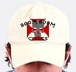 Custom Boom Boom Cycles Stone Twill Embroidered Motorcycle Baseball Cap
