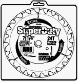 Black Decker/ Oldham 100C424 Contractor Super Duty Carbide Tipped Circular Saw Blade