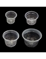 Crystal Clear Orchid Pots - Growers Assortment (4 pots - 1 each of 4", 5", 6", and 8")