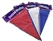 Red White Blue Pennant Flag Bunting Banner 20 Flags 10M - 32 feet Long
