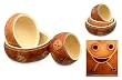 Mate gourds, 'Fancy Ladybugs' (set of 3) Mate gourds, 'Fancy Ladybugs' (set of 3)