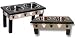 City Pets 5.5" Raised Feeder w/ Stainless Steel Bowls