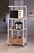 41WCYqPrbOL. SL75  Catskill Craftsmen Utility Kitchen Cart/Microwave Stand, White Base with Natural Top