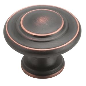 Amerock BP1586-ORB Inspirations 3-Ring 1-3 8-Inch Diameter Knob, Oil Rubbed Bronze by Amerock