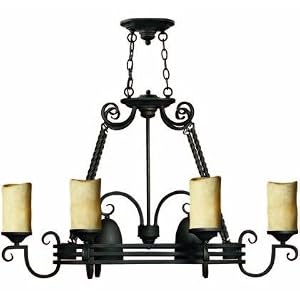 Chandelier Casa Pot Rack 6 Light Chandelier