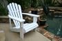 White Painted Cedar Adirondack Chair
