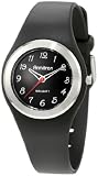 Armitron Women's 25/6413BLK Stainless-Steel Bezel Black Resin Strap Analog Sport Watch