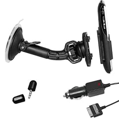 mumbi Auto KFZ Halterung iPhone 3G 3GS Autohalterung mit Kugelgelenk neig- schwenkbar + Zubeh�r: mumbi KFZ Ladekabel + Mini Mikrofon