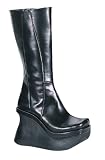 41WCcUIVr6L. SL160  4 1/2 Inch Trendy Black Knee High Boots Platform Boots Gothic Shoes Punk Shoes