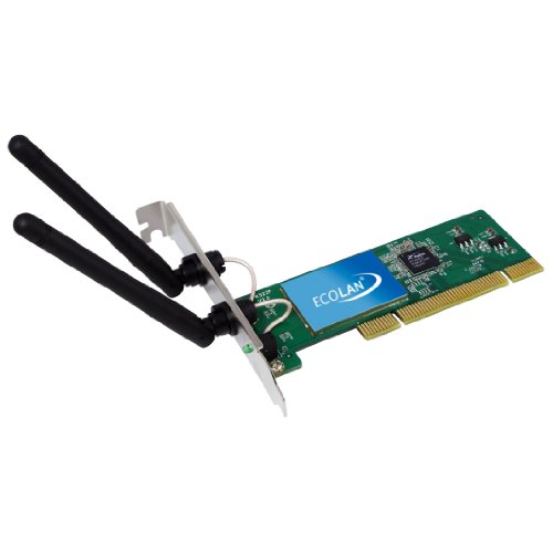 Produkt-Bild: 300Mbit WLAN PCI Karte Wireless LAN Karte WLAN WEP WAP WPA2 2 abnehmbare Antennen
