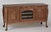 #1079 Solid Wood TV Stand Oak Queen Anne LCD Plasma TV Stand