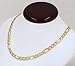 Yellow Gold Hollow Figaro Chain Real 10K Necklace 18