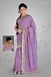 Anshula Voilet Georgette Designer Party Wear Sari saree