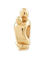 Sterling Silver Gold plated Reflections Family of 2 Bead