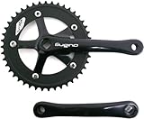 Sugino Pista Track Fixie Road Bike Crankset - 44T 170mm Black Alloy