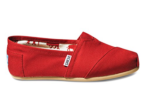 Toms Classic Red Canvas 001001B07 Womens
