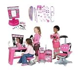 Dream Dazzlers So Chic! Salon Stylin Hair Salon, Stylist Station, Storage Cart, Hollyood Vanity Mirrow, Hair Colorist Kit and Accesorry Set