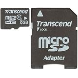 1 GB SanDisk MicroSD TransFlash Memory Card (Bulk) Transcend 8GB Class 6 microSDHC Memory Card w/SD Adapter