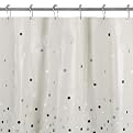City Lights Shower Curtain and Chrome Roller Hooks - Silver