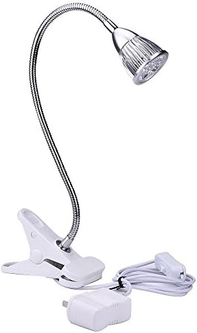 LED Grow Light,5W Plant Grow Lights Clip Desk Lamp Clamp Flexible Neck 360 Degree For Hydroponic Garden Greenhouse