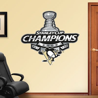 NHL Pittsburgh Penguins 2009 Stanley Cup Champions Logo Wall Decal