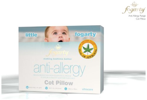 Childrens Toyshop  Kitchen & Housewares : Little Fogarty Anti allergy cot pillow 60x40cm