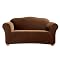 Stretch Rib Slipcover Collection - Oar Brown
