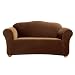 Stretch Rib Slipcover Collection - Oar Brown
