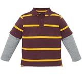 faux-layered polo