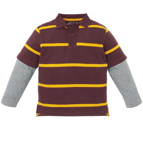 faux-layered polo