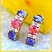 Jewelry : 14K Tanzanite, Pink Sapphire & Diamond Earrings