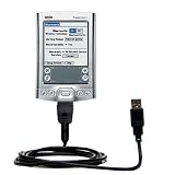 Classic Straight USB Cable for the PalmOne Tungsten T5 with Power Hot Sync and Charge capabilities - Gomadic Brand w/ TipExchange Technology
