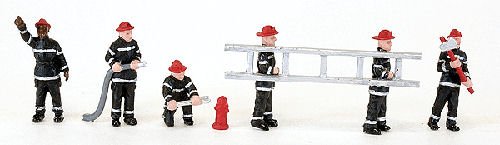 Walthers SceneMaster Fire Fighters (6-Pack)