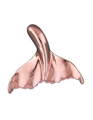 925 Silver Rose Gold Plated Whale Tail Pendant Hawaiian Silver Jewelry