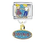 Dance Swing Italian Charms Bracelet Link