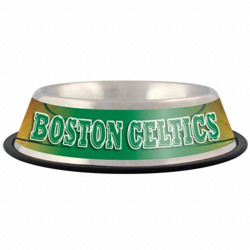 Boston Celtics Stainless Steel Dog Bowl