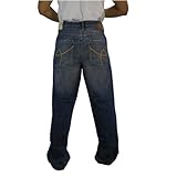 Marc Ecko - Ecko Unlimited Mens Washed Blue Baggy Fit Jeans(0302201301882)