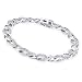 Jewelry : 1.00ctw. Sterling Silver & Diamond Designer Bracelet - 7.2"
