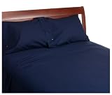 Tommy Hilfiger Solid Standard Pillowcases 200-Thread-Count, Core Navy
