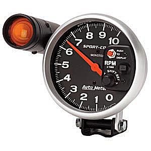 Auto Meter | 3904 | 5 Sport-comp Monster Tachometer with Shift Lite
