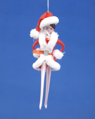 De Carlini Holiday Performance Rockette Girl Mouthblown Italian Glass Ornament